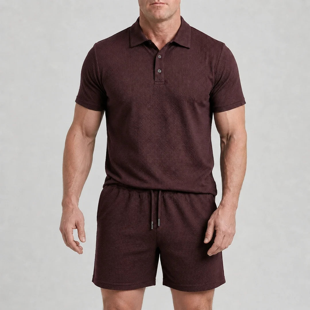 Set – Men’s Ultra Comfortable Shorts and Polo Shirt
