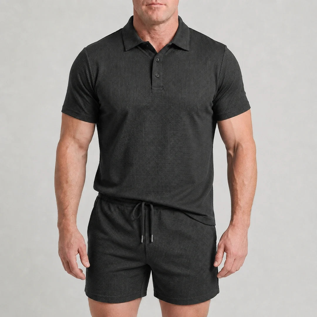 Set – Men’s Ultra Comfortable Shorts and Polo Shirt