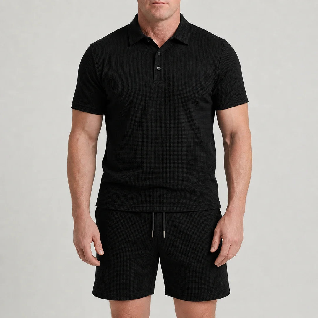 Set – Men’s Ultra Comfortable Shorts and Polo Shirt