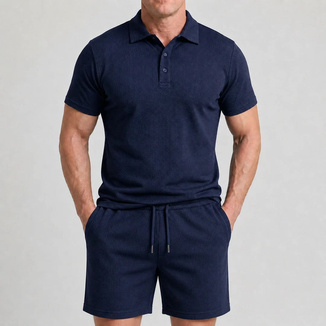 Set – Men’s Ultra Comfortable Shorts and Polo Shirt