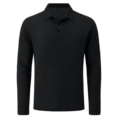 Men's Ultra Comfortable Long Sleeve Polo Shirt