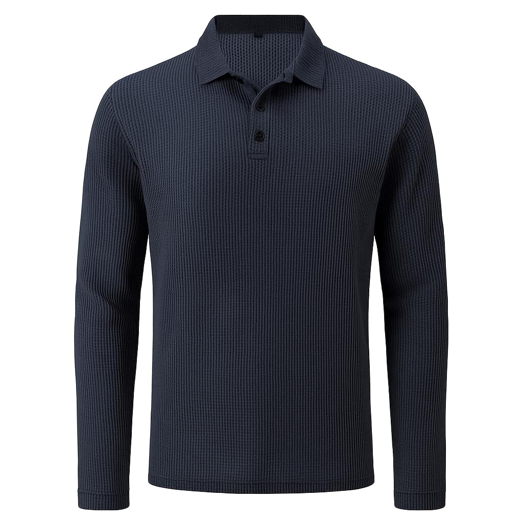 Men's Ultra Comfortable Long Sleeve Polo Shirt