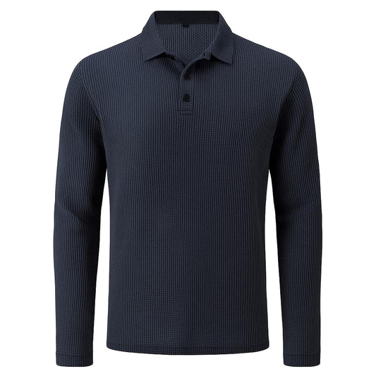 Men's Ultra Comfortable Long Sleeve Polo Shirt