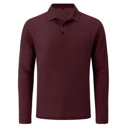 Men's Ultra Comfortable Long Sleeve Polo Shirt