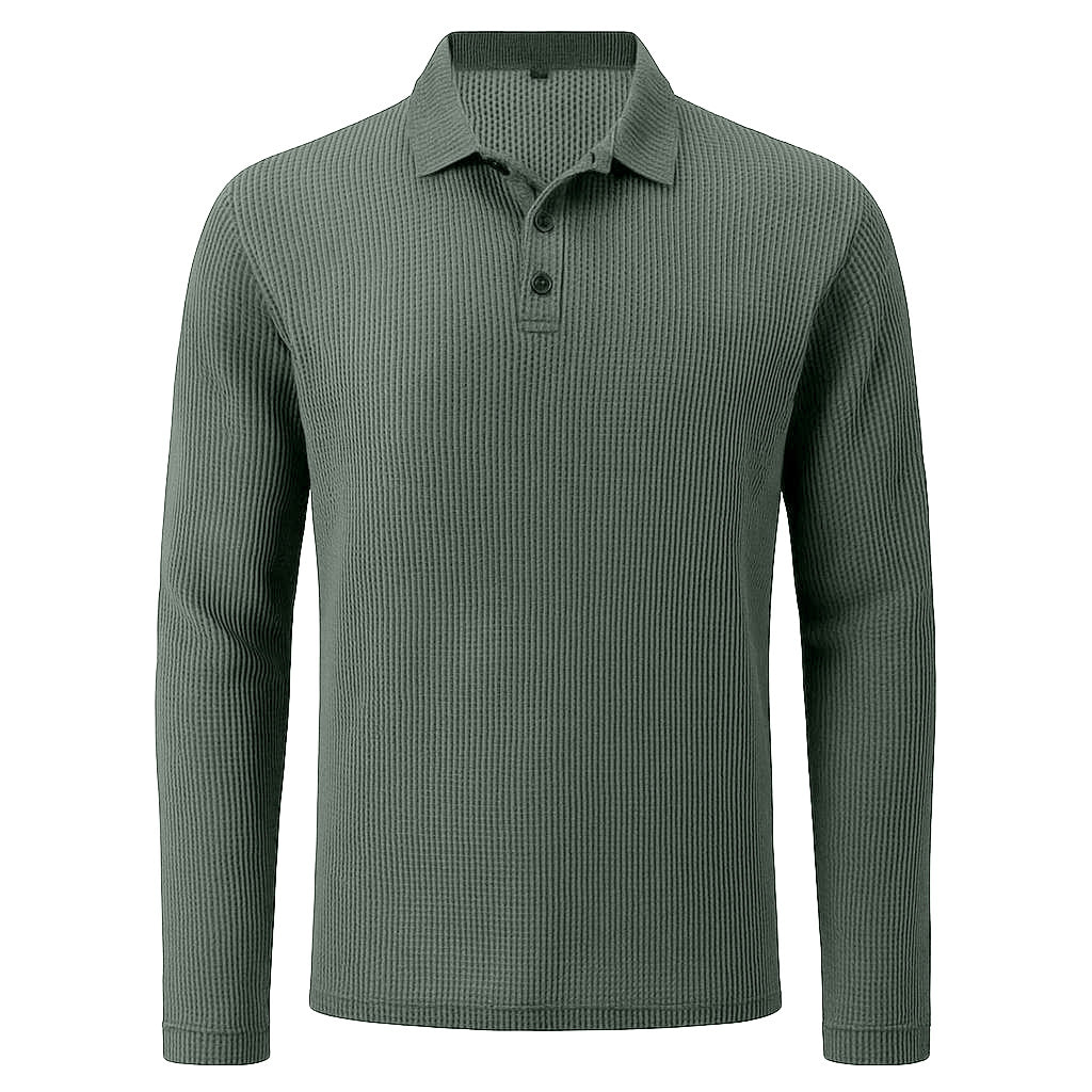 Men's Ultra Comfortable Long Sleeve Polo Shirt