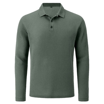 Men's Ultra Comfortable Long Sleeve Polo Shirt