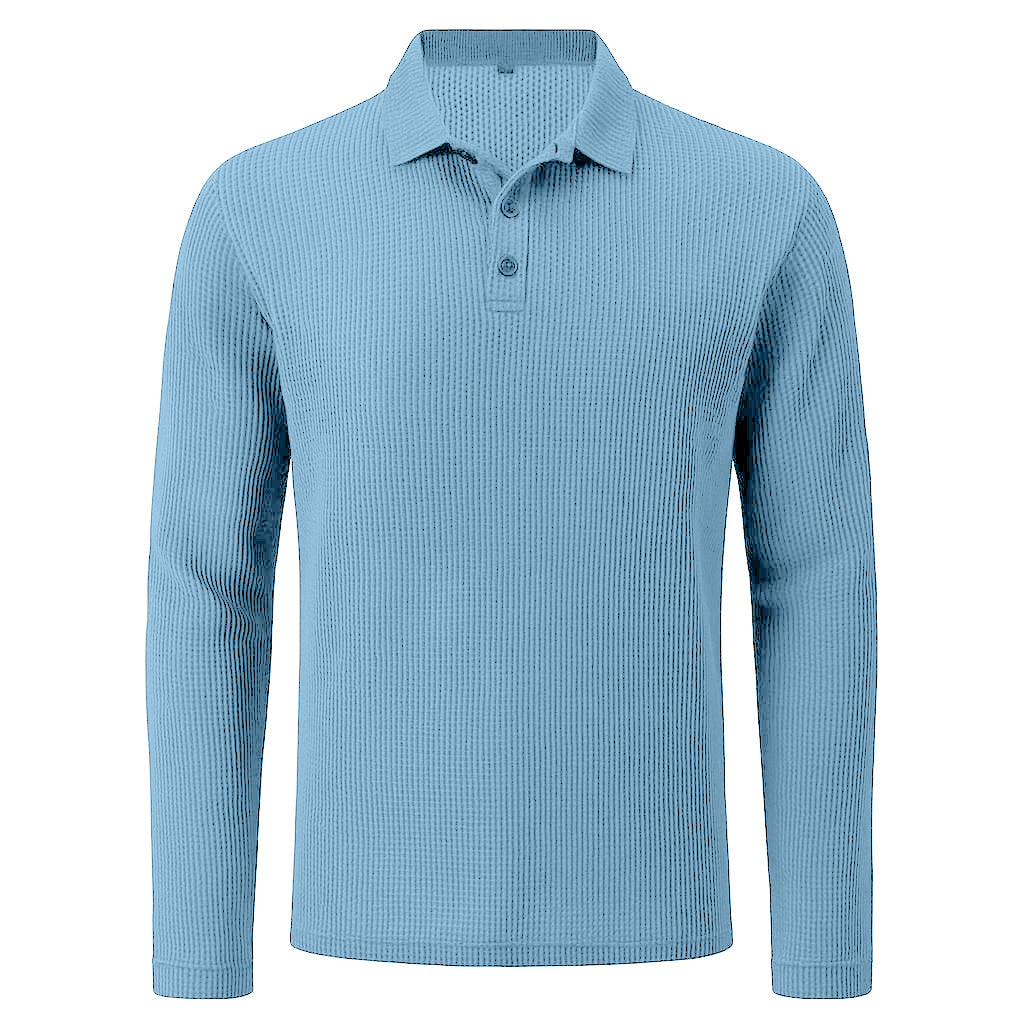 Men's Ultra Comfortable Long Sleeve Polo Shirt