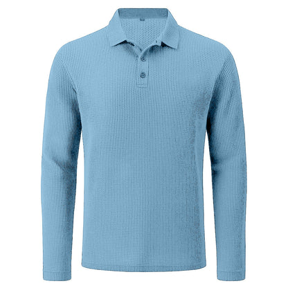 Men's Ultra Comfortable Long Sleeve Polo Shirt