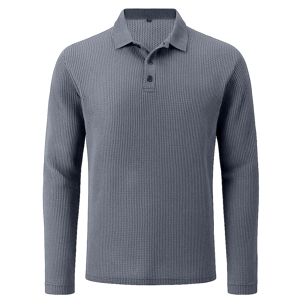 Men's Ultra Comfortable Long Sleeve Polo Shirt