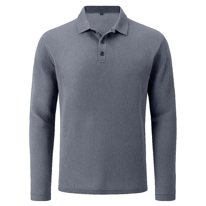 Men's Ultra Comfortable Long Sleeve Polo Shirt