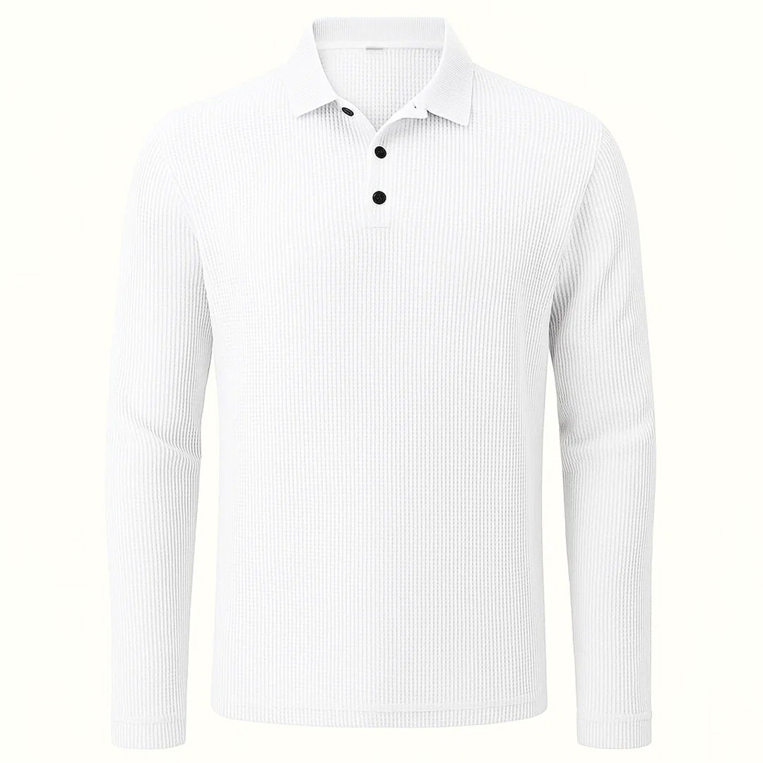 Men's Ultra Comfortable Long Sleeve Polo Shirt