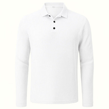 Men's Ultra Comfortable Long Sleeve Polo Shirt
